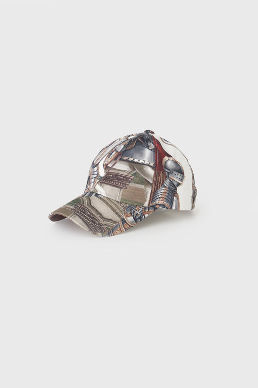 bondid hat, ball cap, printed hat, armor print, printed cap, red cap